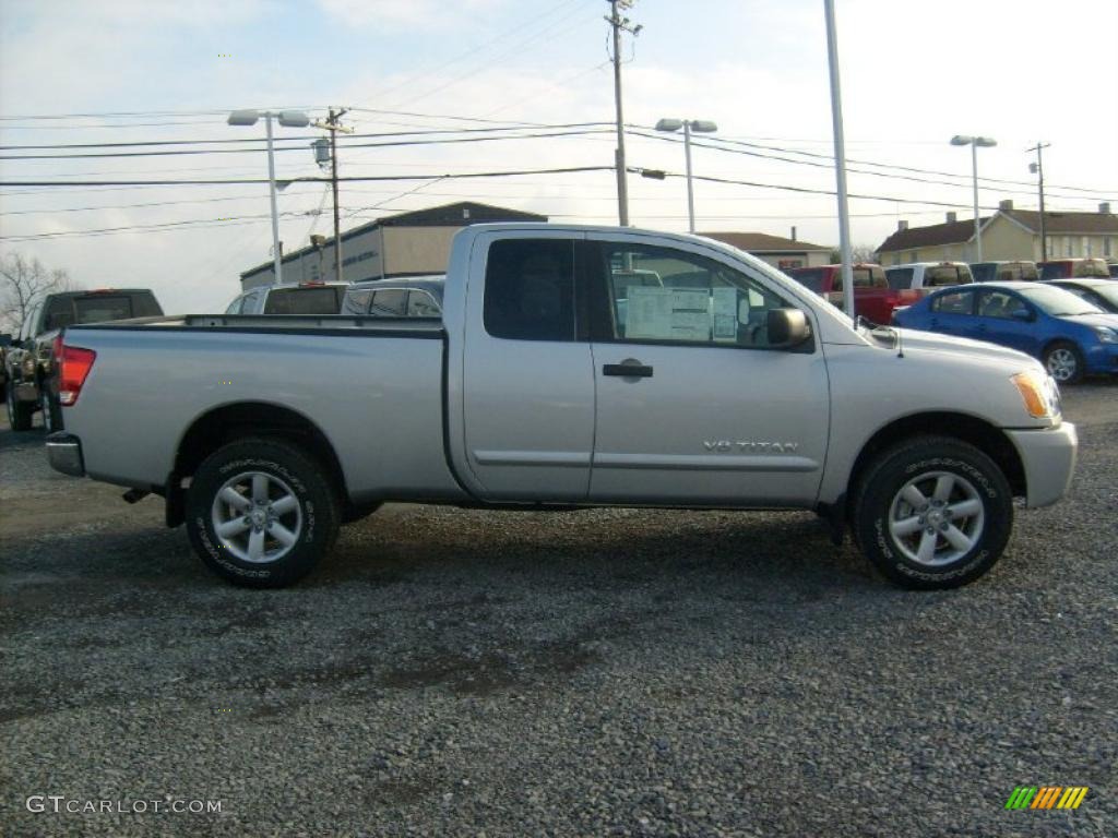Radiant Silver 2011 Nissan Titan SV King Cab 4x4 Exterior Photo #45926974