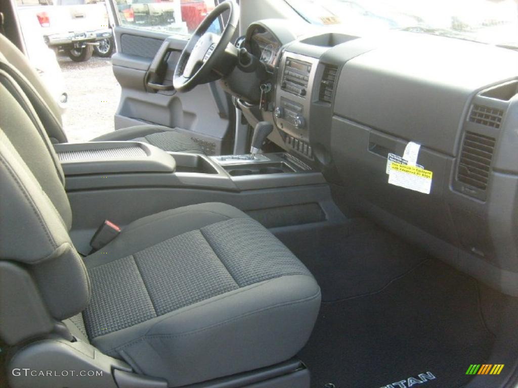 Charcoal Interior 2011 Nissan Titan SV King Cab 4x4 Photo #45927055