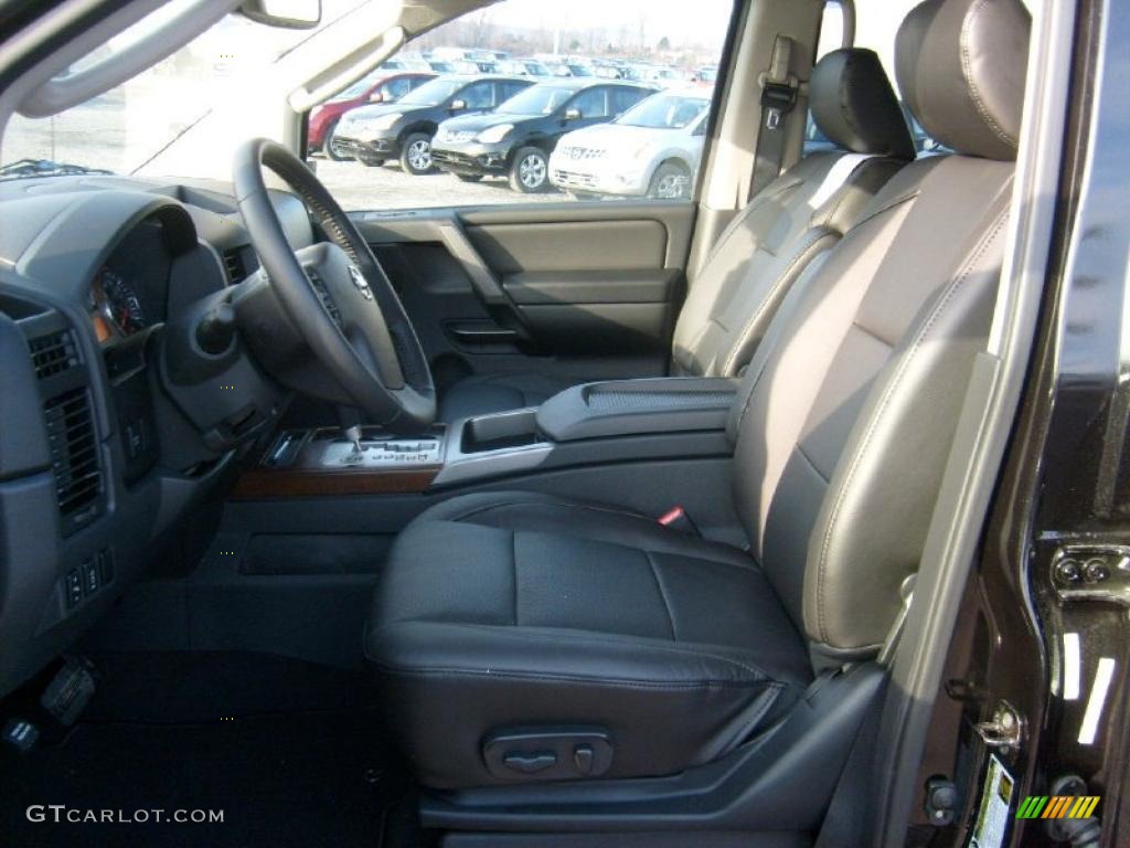 Charcoal Interior 2011 Nissan Titan SL Crew Cab 4x4 Photo #45927127