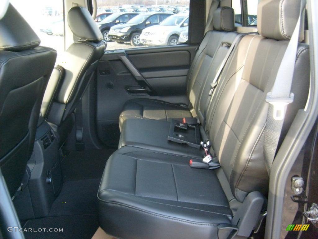 Charcoal Interior 2011 Nissan Titan SL Crew Cab 4x4 Photo #45927136