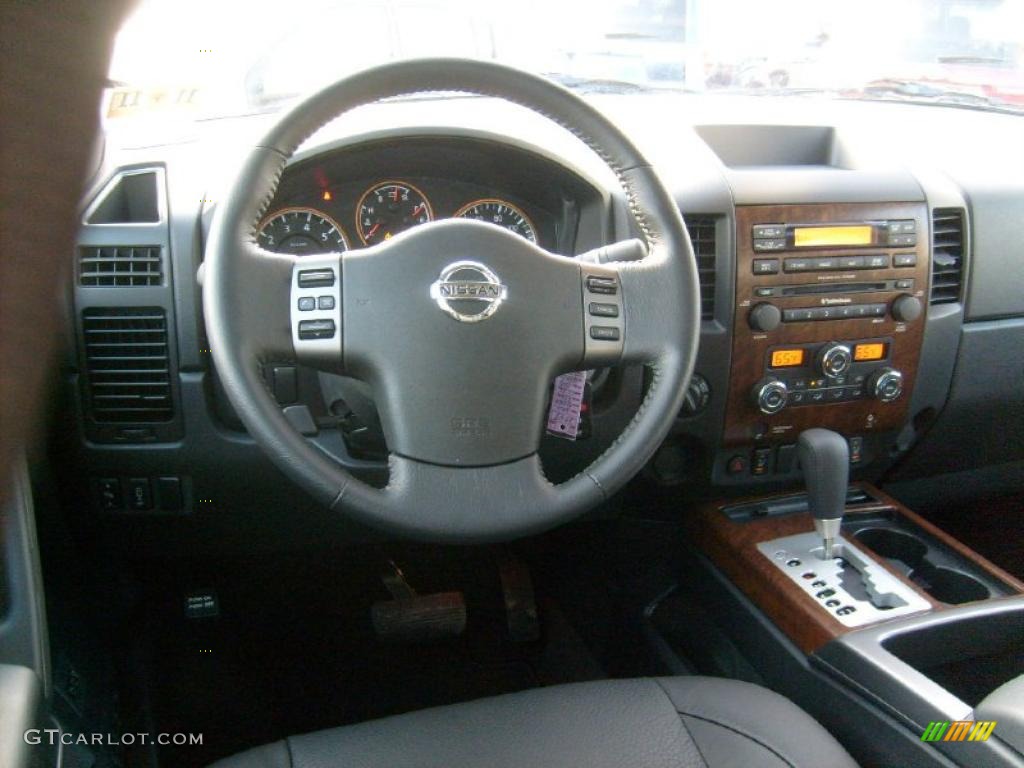 2011 Nissan Titan SL Crew Cab 4x4 Charcoal Dashboard Photo #45927142