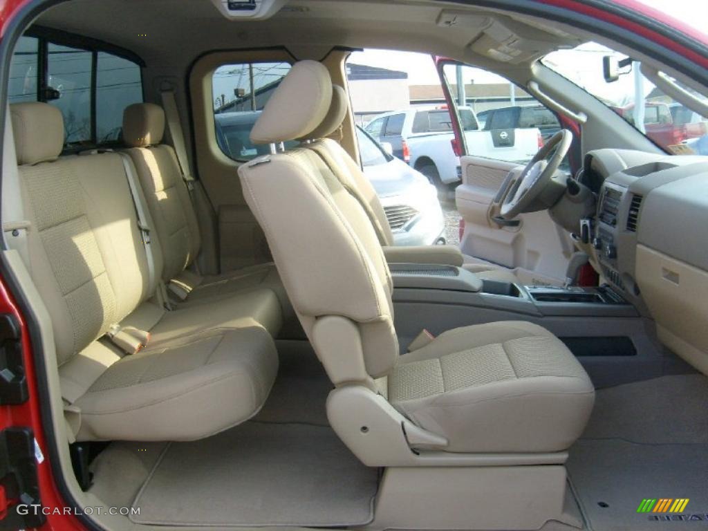 Almond Interior 2011 Nissan Titan SV King Cab 4x4 Photo #45927304