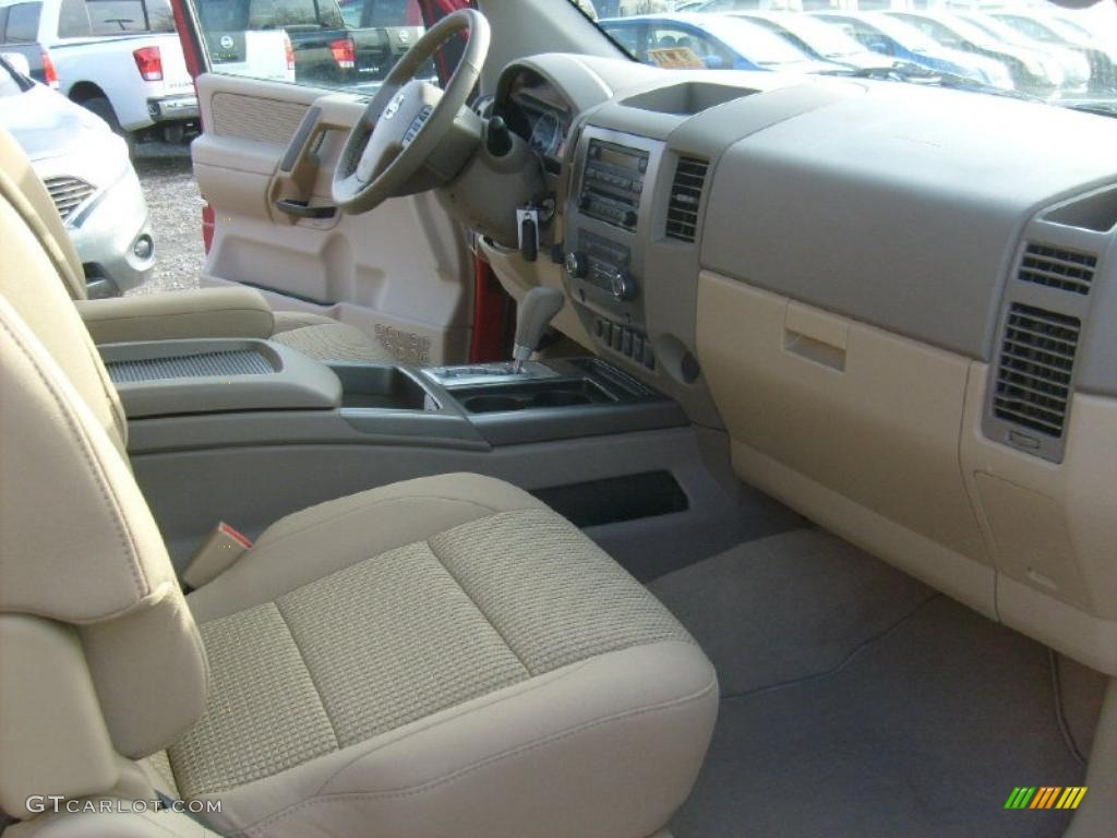 Almond Interior 2011 Nissan Titan SV King Cab 4x4 Photo #45927313