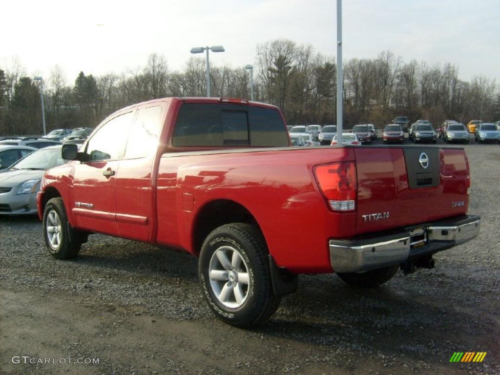Red Alert 2011 Nissan Titan SV King Cab 4x4 Exterior Photo #45927331