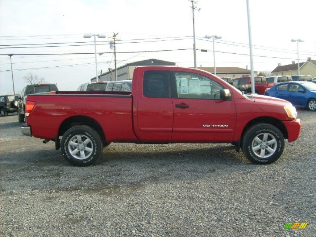 Red Alert 2011 Nissan Titan SV King Cab 4x4 Exterior Photo #45927352