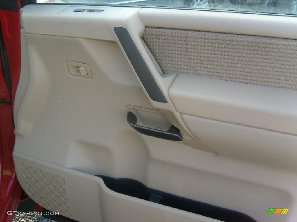 2011 Nissan Titan SV King Cab 4x4 Almond Door Panel Photo #45927424