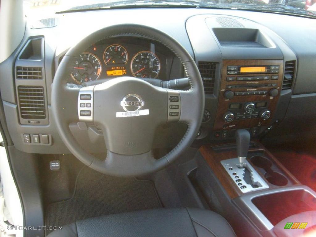 2011 Nissan Titan SL Crew Cab 4x4 Charcoal Dashboard Photo #45927577