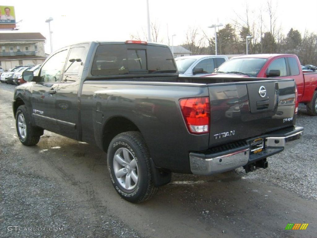 Smoke Gray 2011 Nissan Titan SV King Cab 4x4 Exterior Photo #45927640
