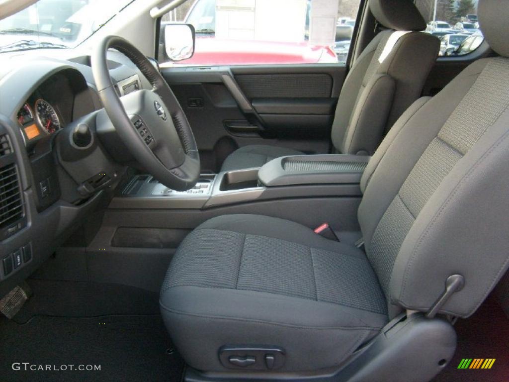Charcoal Interior 2011 Nissan Titan SV King Cab 4x4 Photo #45927646