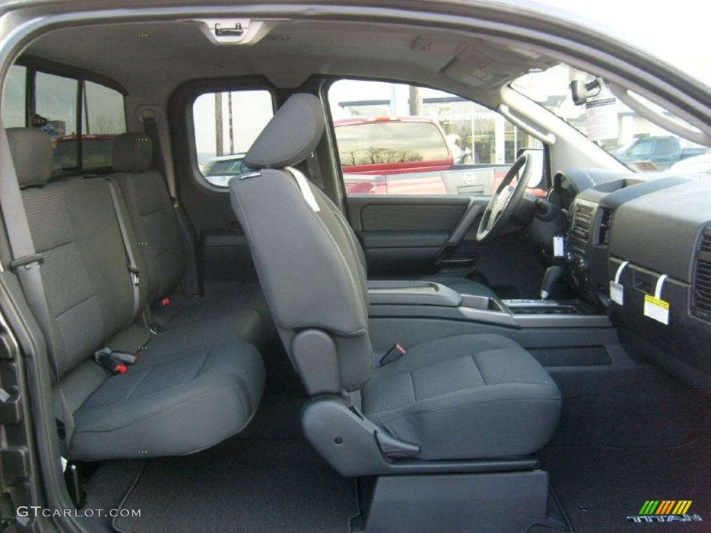 Charcoal Interior 2011 Nissan Titan SV King Cab 4x4 Photo #45927664