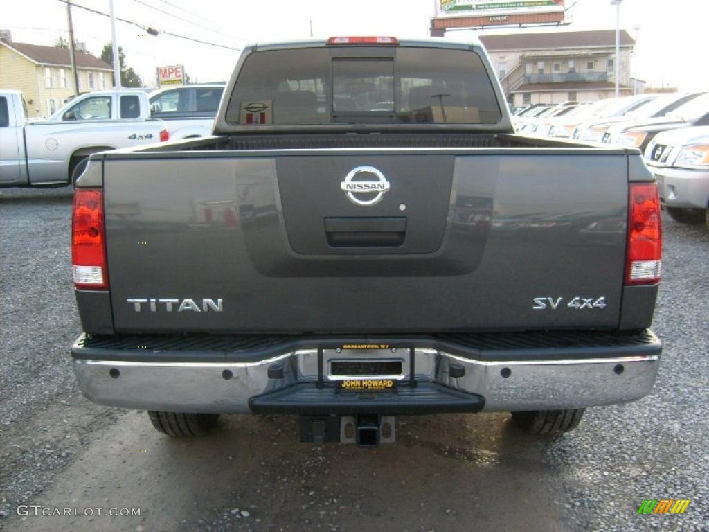 Smoke Gray 2011 Nissan Titan SV King Cab 4x4 Exterior Photo #45927670