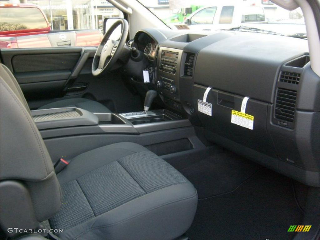 Charcoal Interior 2011 Nissan Titan SV King Cab 4x4 Photo #45927721