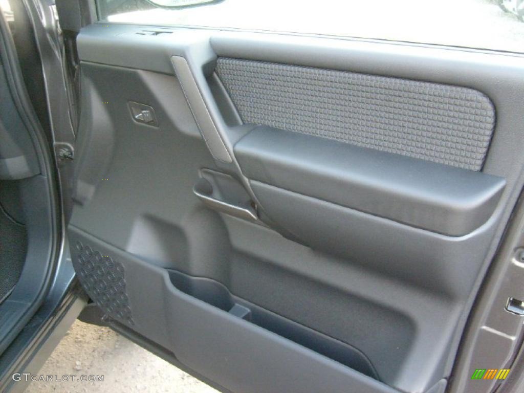 2011 Nissan Titan SV King Cab 4x4 Charcoal Door Panel Photo #45927730