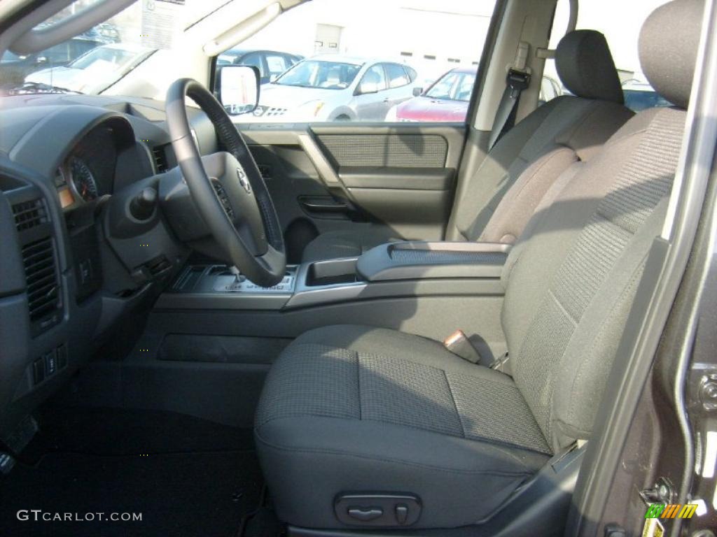 Charcoal Interior 2011 Nissan Titan SV Crew Cab 4x4 Photo #45927763