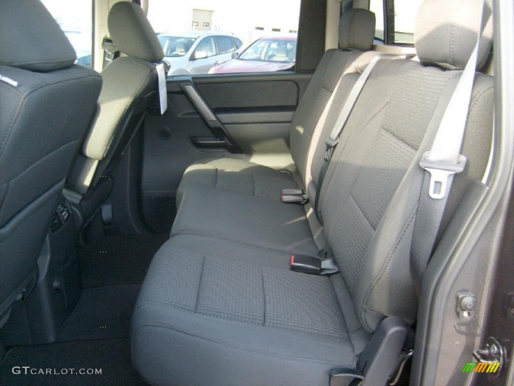 Charcoal Interior 2011 Nissan Titan SV Crew Cab 4x4 Photo #45927769