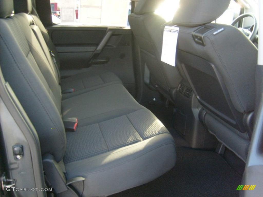 Charcoal Interior 2011 Nissan Titan SV Crew Cab 4x4 Photo #45927985