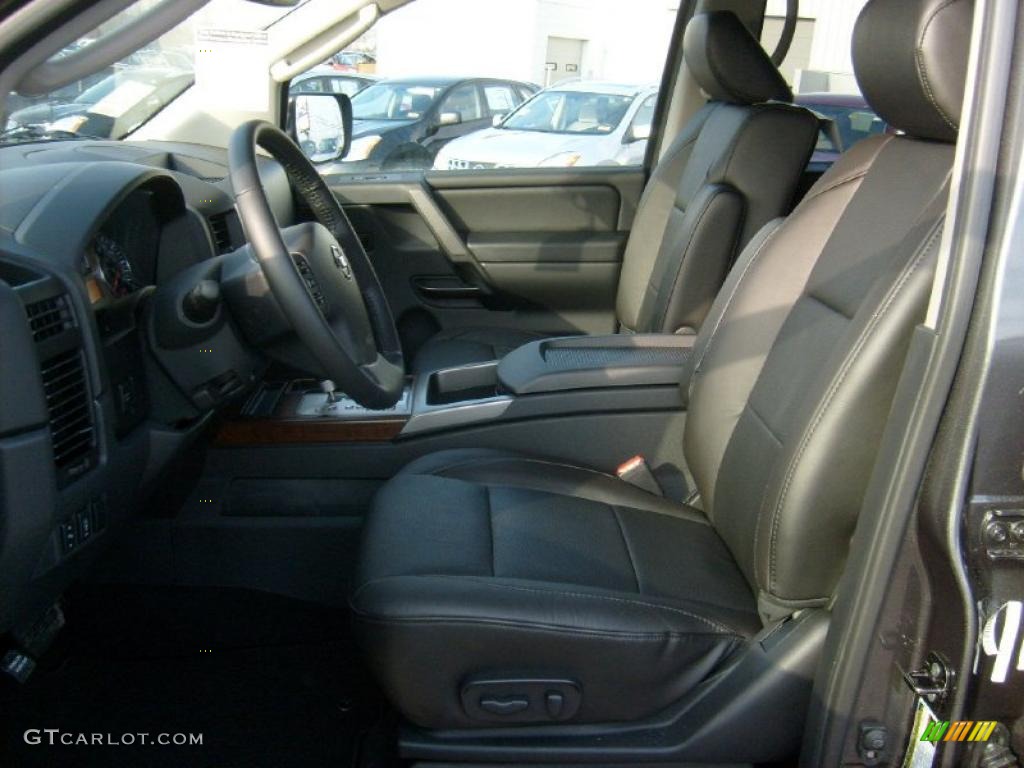 Charcoal Interior 2011 Nissan Titan SL Crew Cab 4x4 Photo #45928570
