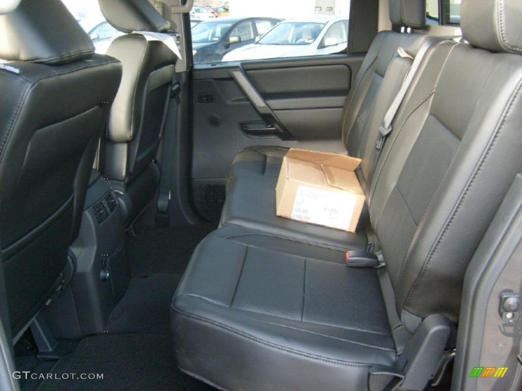 Charcoal Interior 2011 Nissan Titan SL Crew Cab 4x4 Photo #45928582
