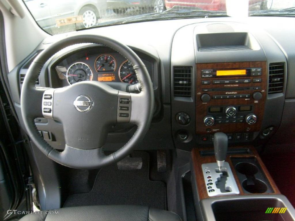2011 Nissan Titan SL Crew Cab 4x4 Charcoal Dashboard Photo #45928594