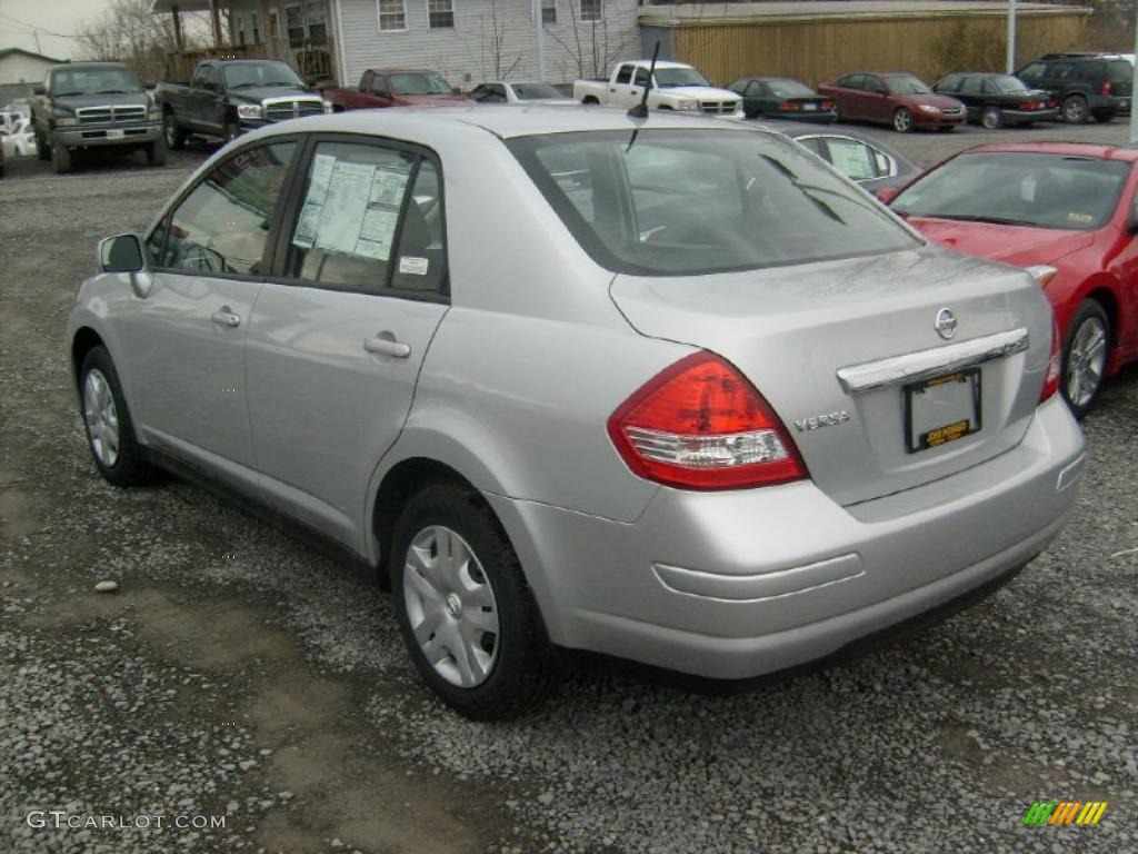 Brilliant Silver Metallic 2011 Nissan Versa 1.8 S Sedan Exterior Photo #45928957