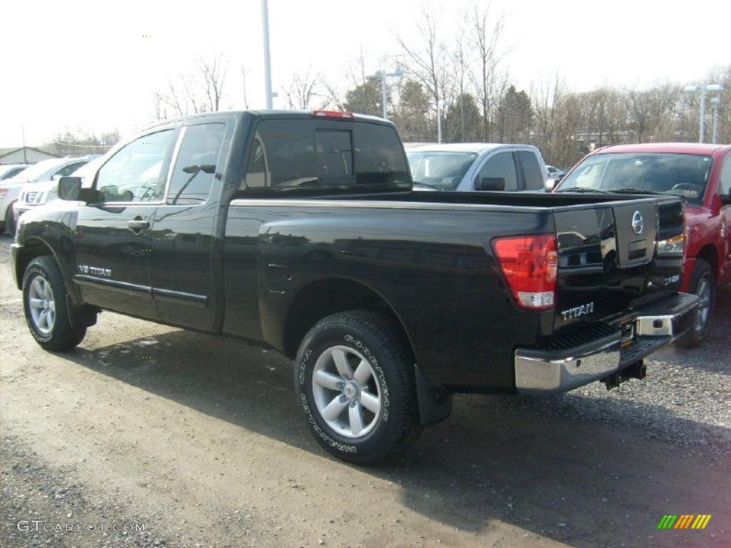 Galaxy Black 2011 Nissan Titan SV King Cab 4x4 Exterior Photo #45928963