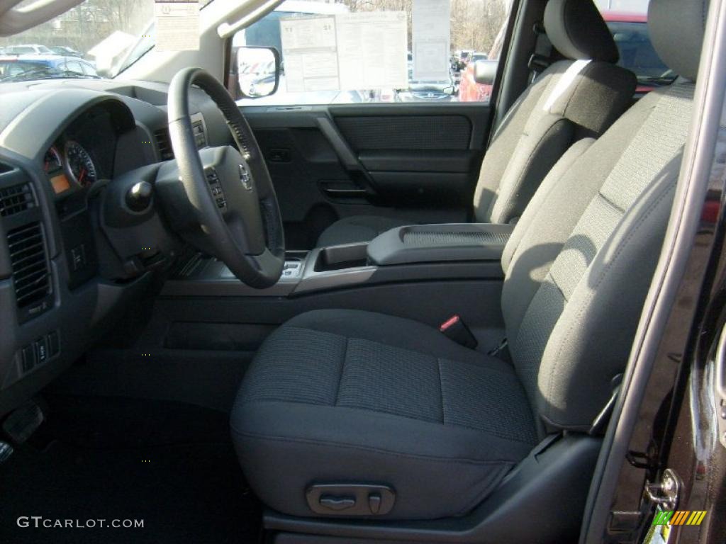 Charcoal Interior 2011 Nissan Titan SV King Cab 4x4 Photo #45928975
