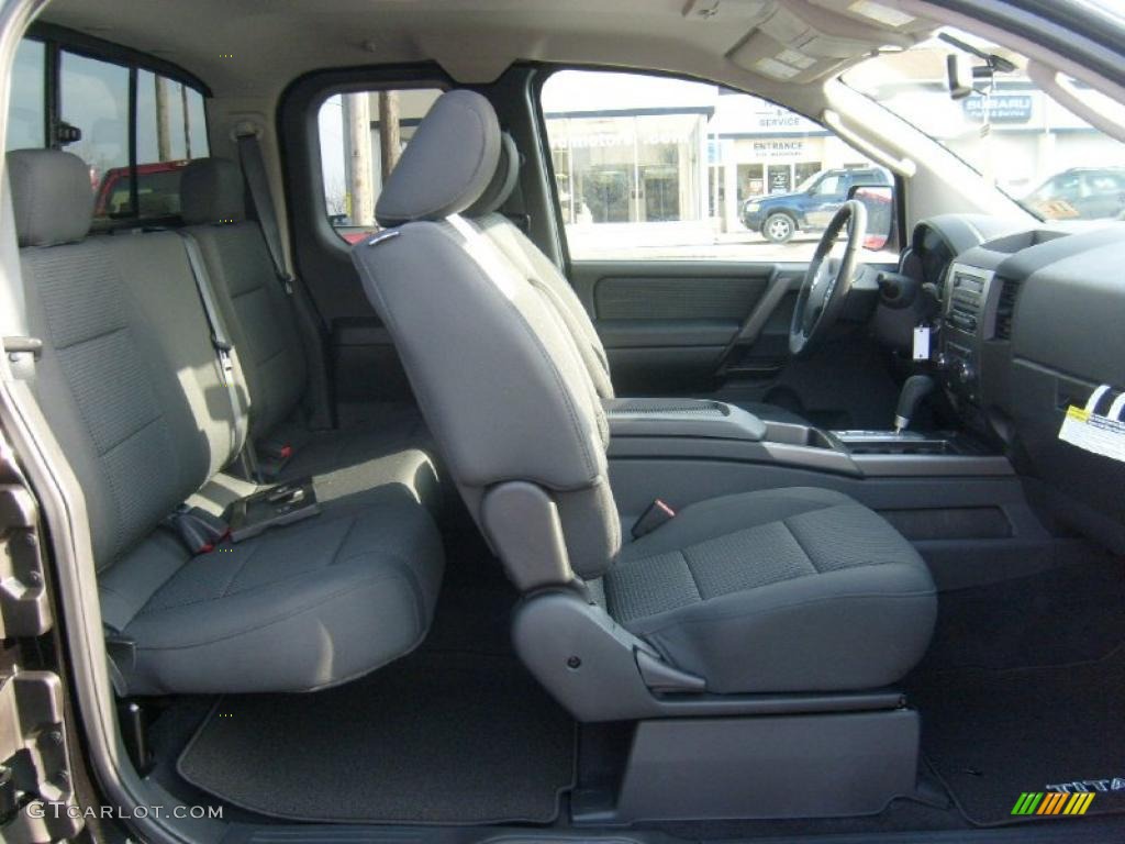 Charcoal Interior 2011 Nissan Titan SV King Cab 4x4 Photo #45928987