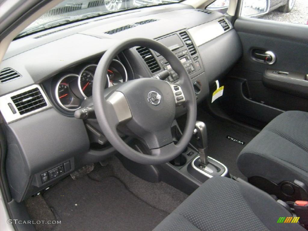 Charcoal Interior 2011 Nissan Versa 1 8 S Sedan Photo