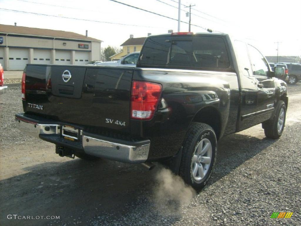 Galaxy Black 2011 Nissan Titan SV King Cab 4x4 Exterior Photo #45929020