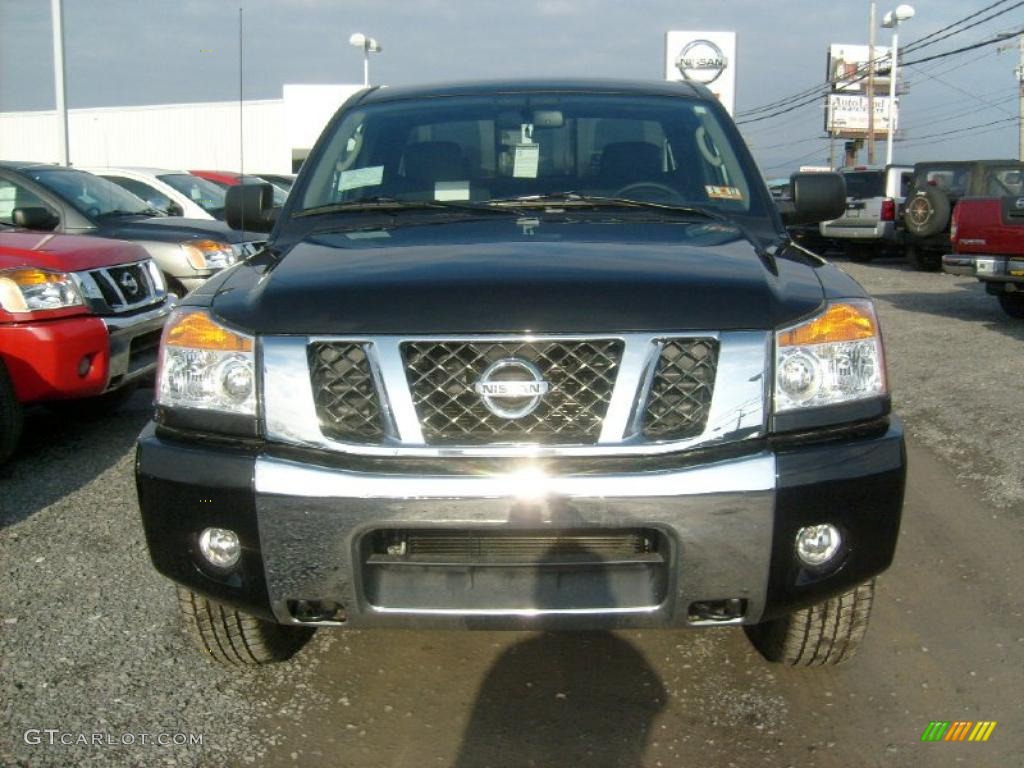 Galaxy Black 2011 Nissan Titan SV King Cab 4x4 Exterior Photo #45929038