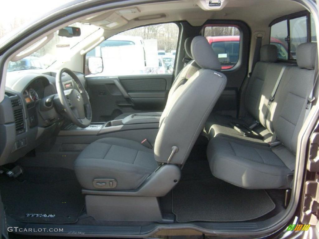 Charcoal Interior 2011 Nissan Titan SV King Cab 4x4 Photo #45929083