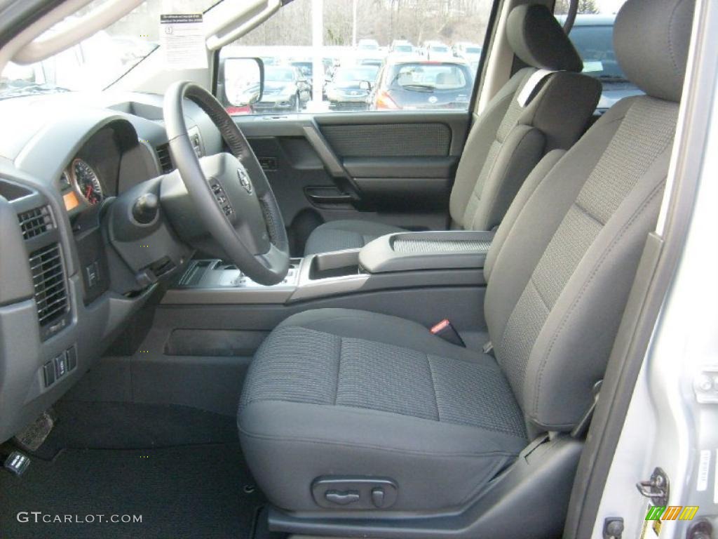 Charcoal Interior 2011 Nissan Titan SV Crew Cab 4x4 Photo #45929149