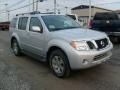 Front 3/4 View of 2011 Pathfinder Silver 4x4