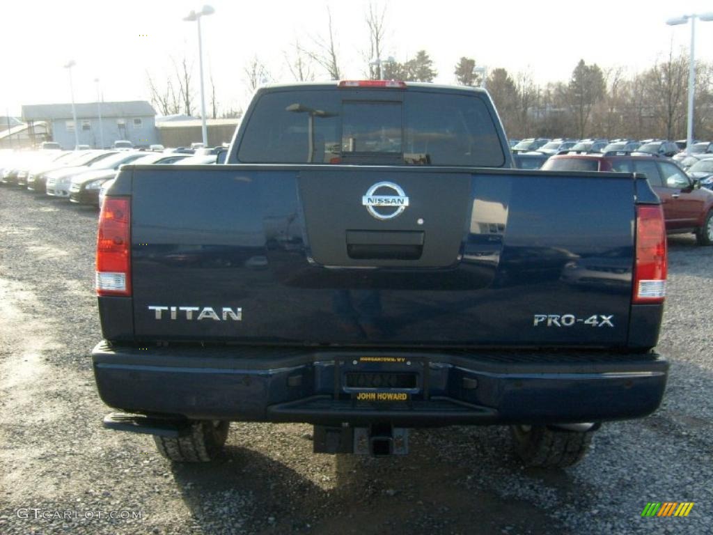 Navy Blue 2011 Nissan Titan Pro-4X King Cab 4x4 Exterior Photo #45929545