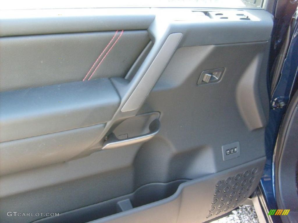 2011 Nissan Titan Pro-4X King Cab 4x4 Charcoal Door Panel Photo #45929602