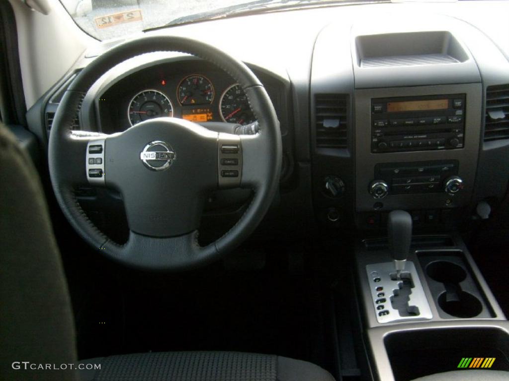 2011 Nissan Titan SV Crew Cab 4x4 Charcoal Dashboard Photo #45929689