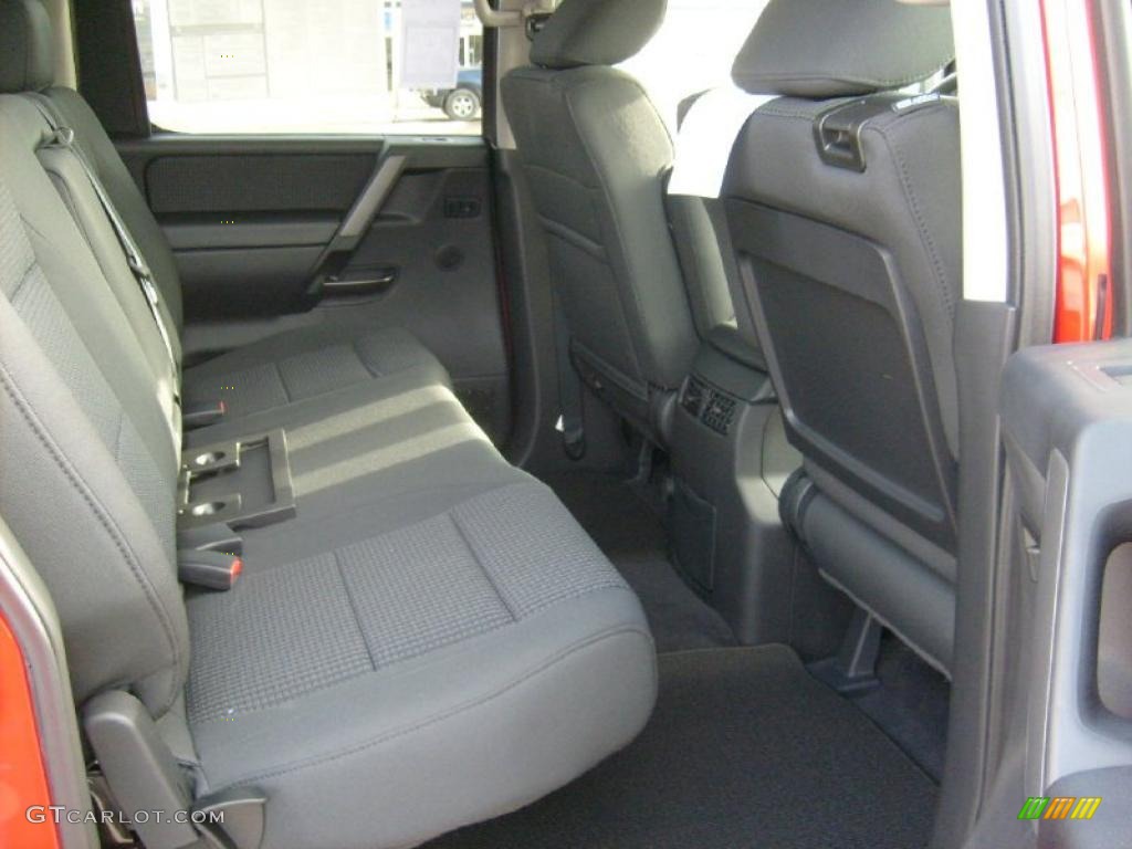 Charcoal Interior 2011 Nissan Titan SV Crew Cab 4x4 Photo #45929776