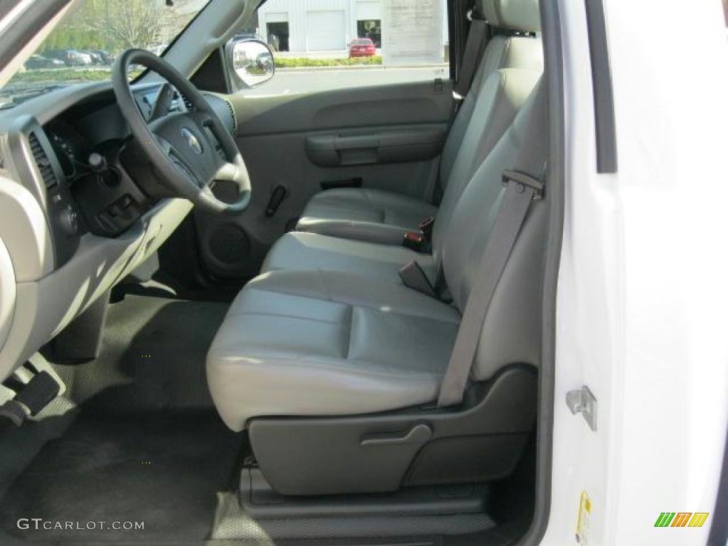 Dark Titanium Interior 2008 Chevrolet Silverado 1500 Work Truck Regular Cab Photo #45931279