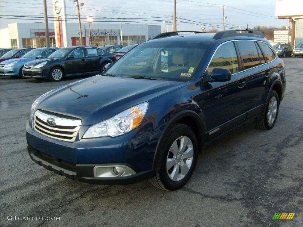 Azurite Blue Pearl 2010 Subaru Outback 2.5i Premium Wagon Exterior Photo #45931510