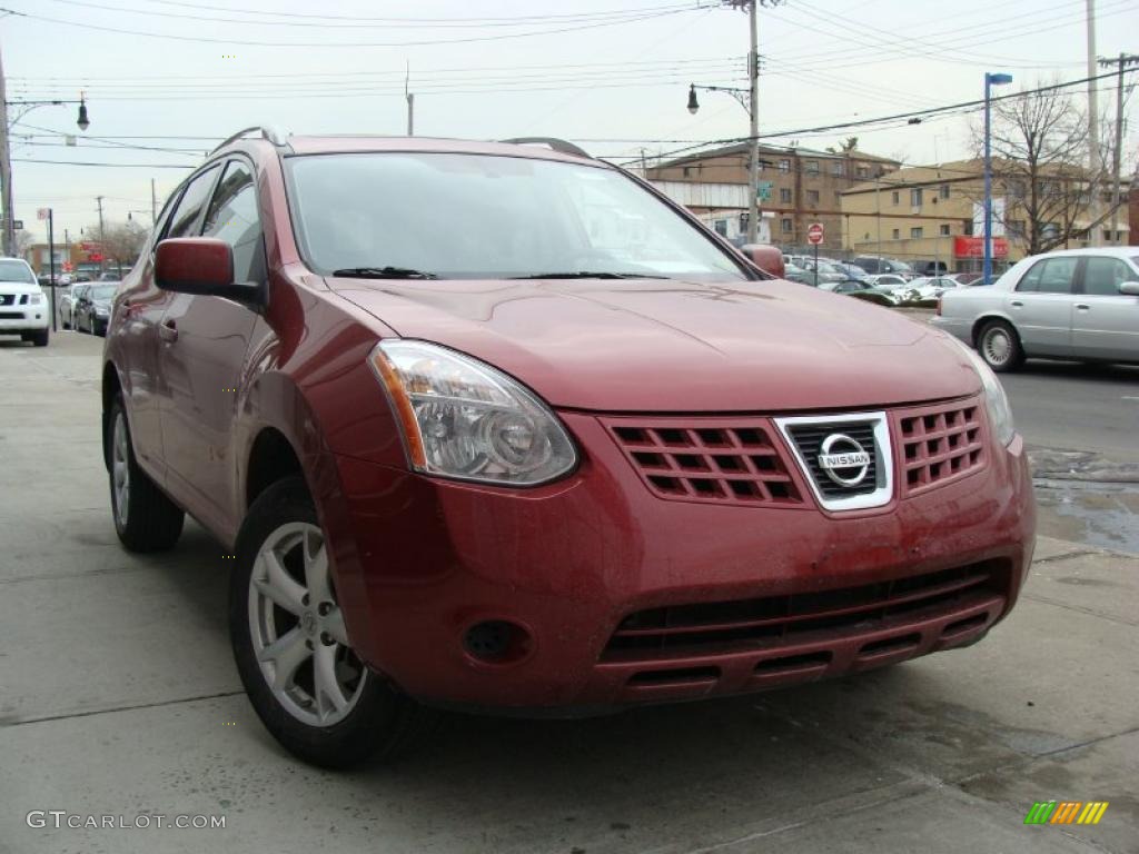 2008 Rogue SL AWD - Venom Red Pearl / Black photo #1