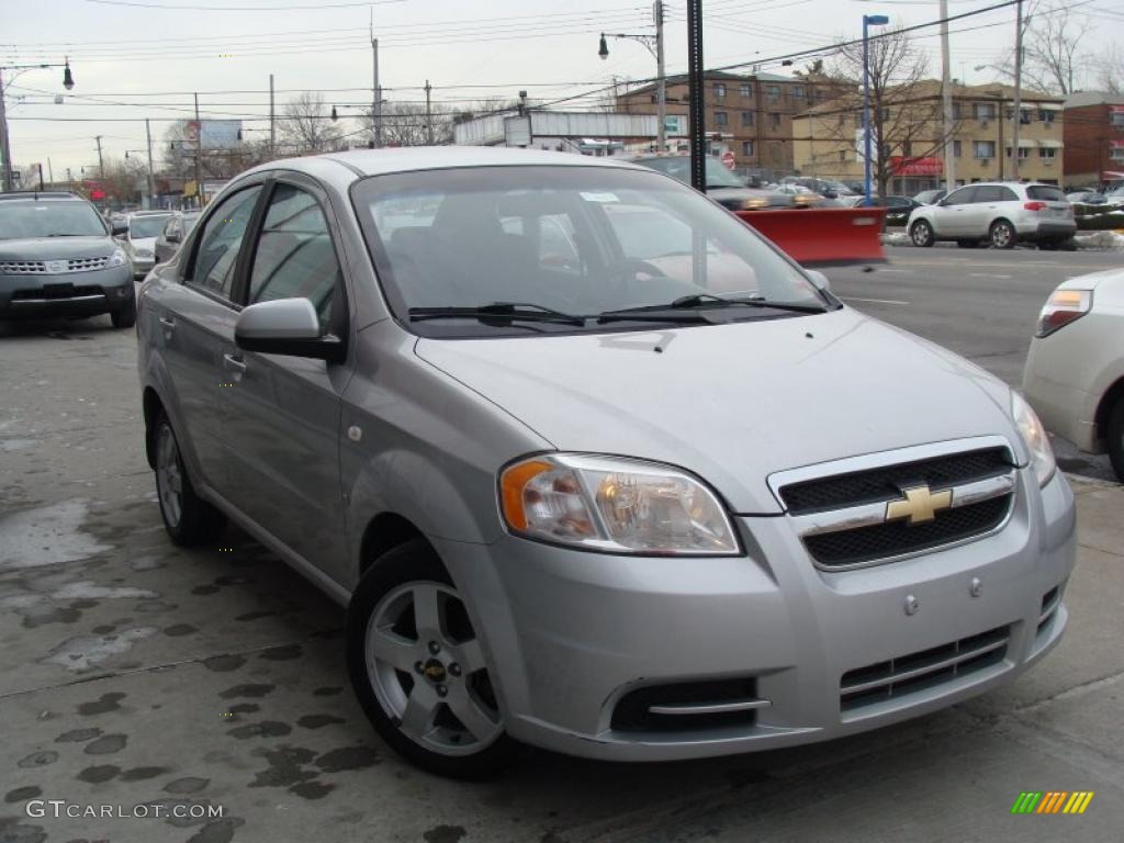 2007 Aveo LT Sedan - Cosmic Silver / Charcoal Black photo #1