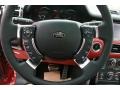 Jet Black/Pimento 2011 Land Rover Range Rover Autobiography Steering Wheel