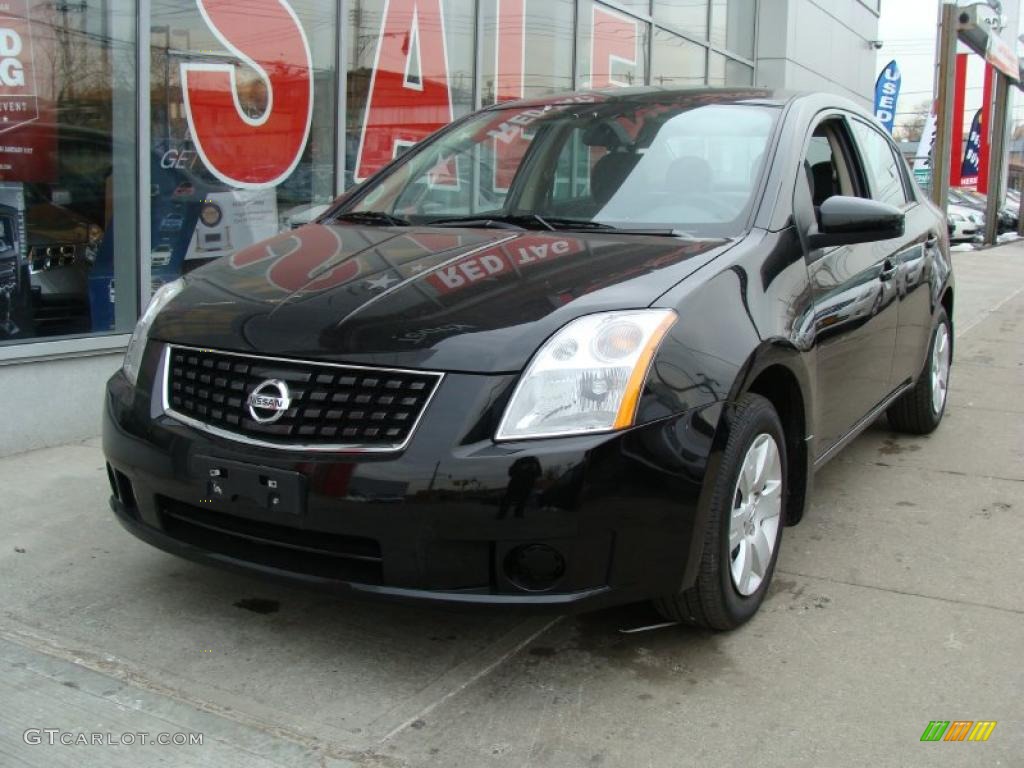 2009 Sentra 2.0 - Super Black / Charcoal photo #4