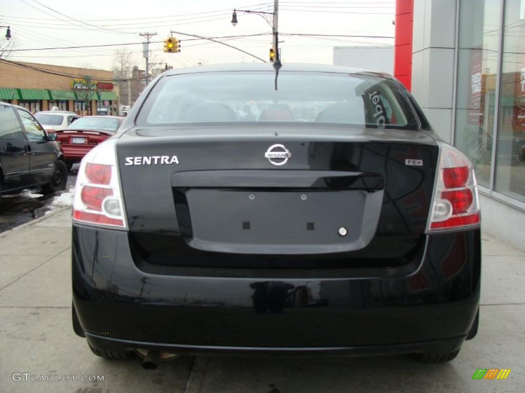 2009 Sentra 2.0 - Super Black / Charcoal photo #6