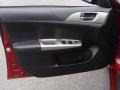 Carbon Black 2010 Subaru Impreza 2.5i Premium Wagon Door Panel