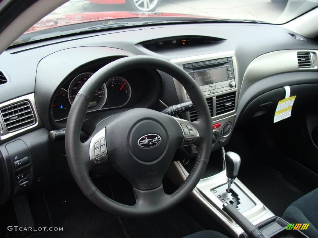 Carbon Black Interior 2010 Subaru Impreza 2.5i Premium Wagon Photo #45934089