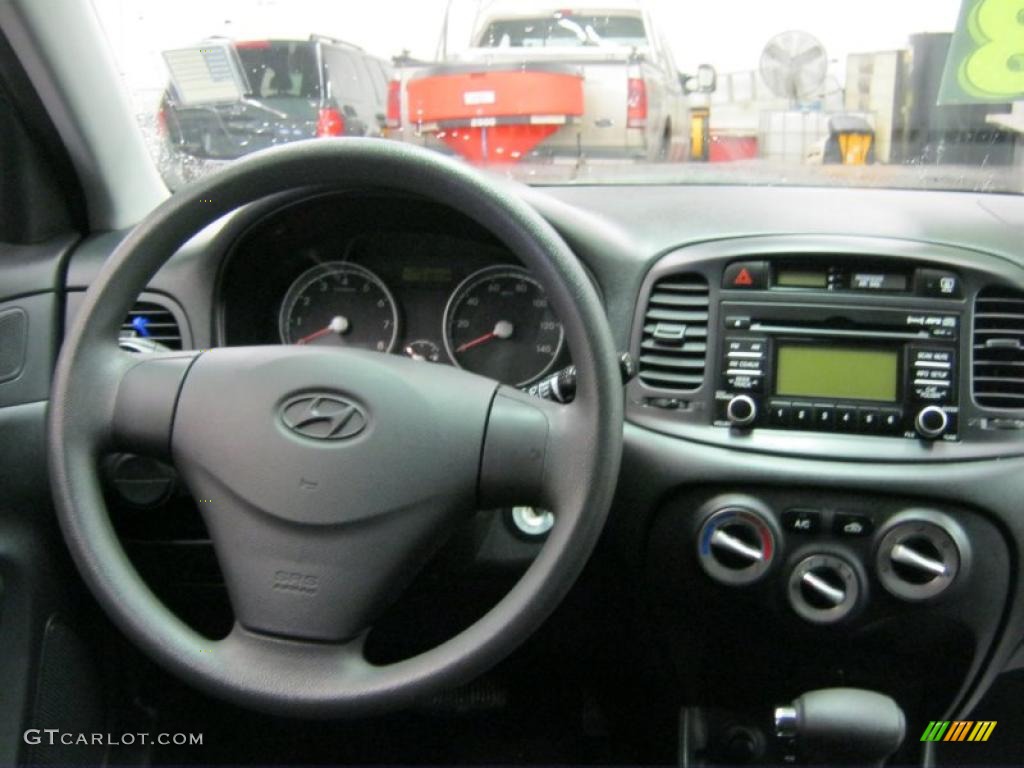 2010 Accent GS 3 Door - Charcoal Gray / Black photo #4
