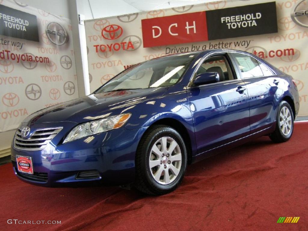 2008 Camry Hybrid - Blue Ribbon Metallic / Ash photo #1