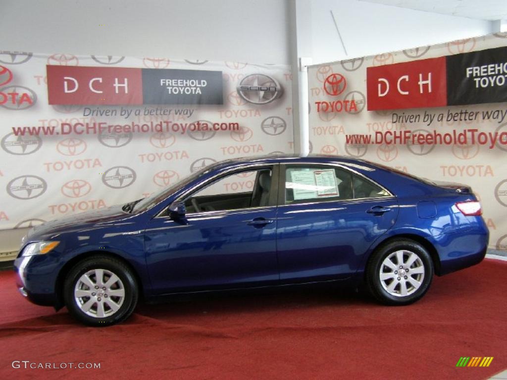 2008 Camry Hybrid - Blue Ribbon Metallic / Ash photo #4