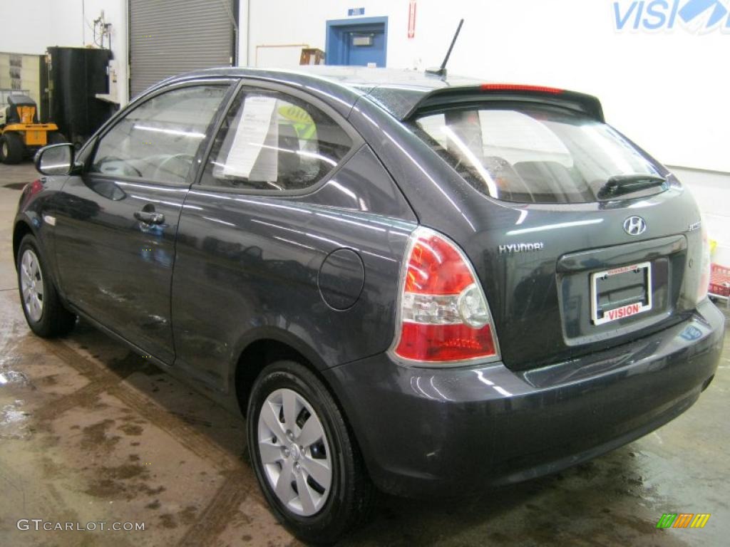 2010 Accent GS 3 Door - Charcoal Gray / Black photo #13